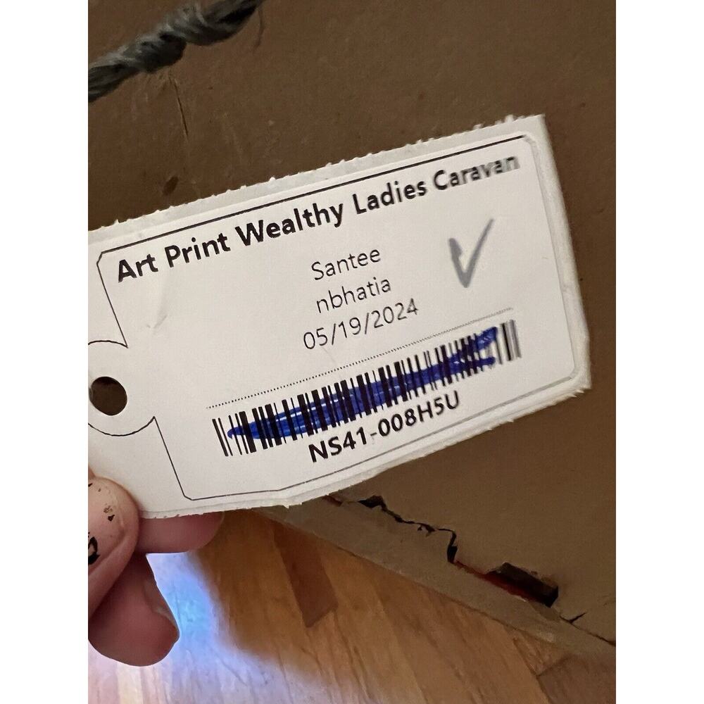 Vintage 1950s Perry’s The Pemigewasset Coach 1899 Painted Print 28" x 41" x 2" - Picture 7 of 9